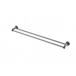 Axle 900mm Double Towel Rail, Gun Metal